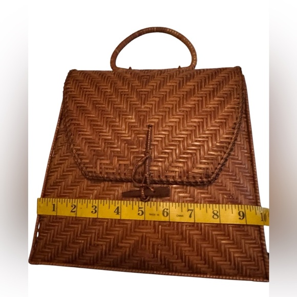 Brown Woven Crossbody Bag - Picture 11 of 13